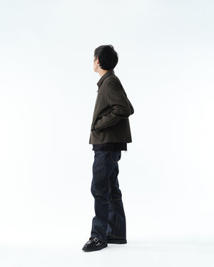SLIM FLARE DENIM PANTS -Sharon-.06【RIGID INDIGO】