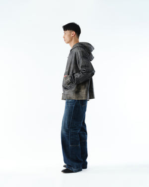 WIDE SEAM DENIM BAGGY PANTS .13【USED INDIGO】