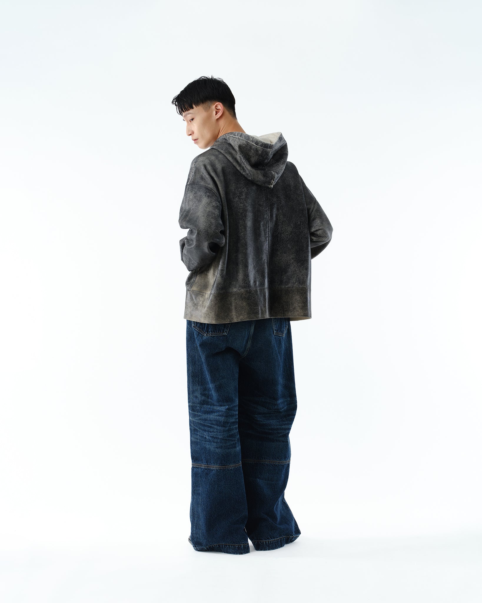 WIDE SEAM DENIM BAGGY PANTS .13【USED INDIGO】