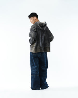 WIDE SEAM DENIM BAGGY PANTS .13【USED INDIGO】
